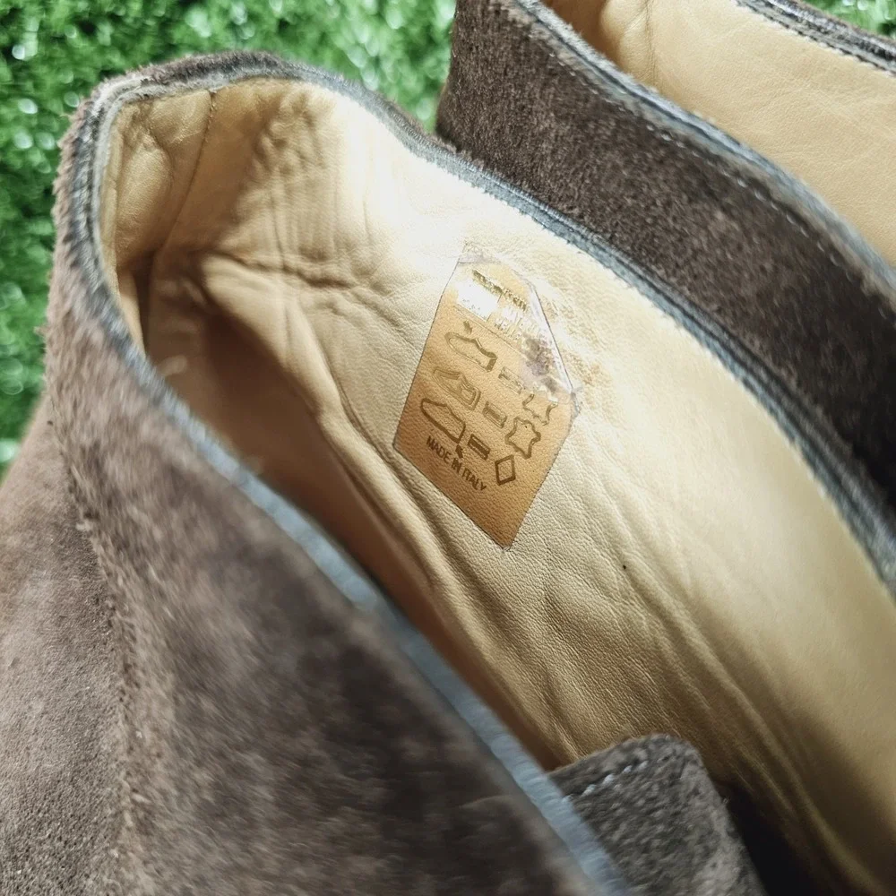 Peluso Napoli Brown Suede Chukka Ankle Dress Boots Mens Size US 11